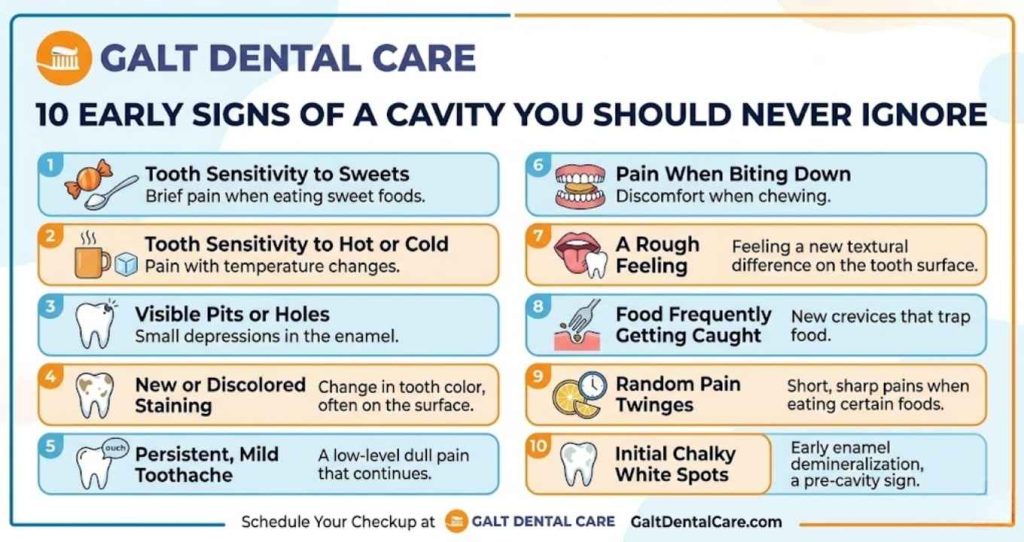 signs of a cavity